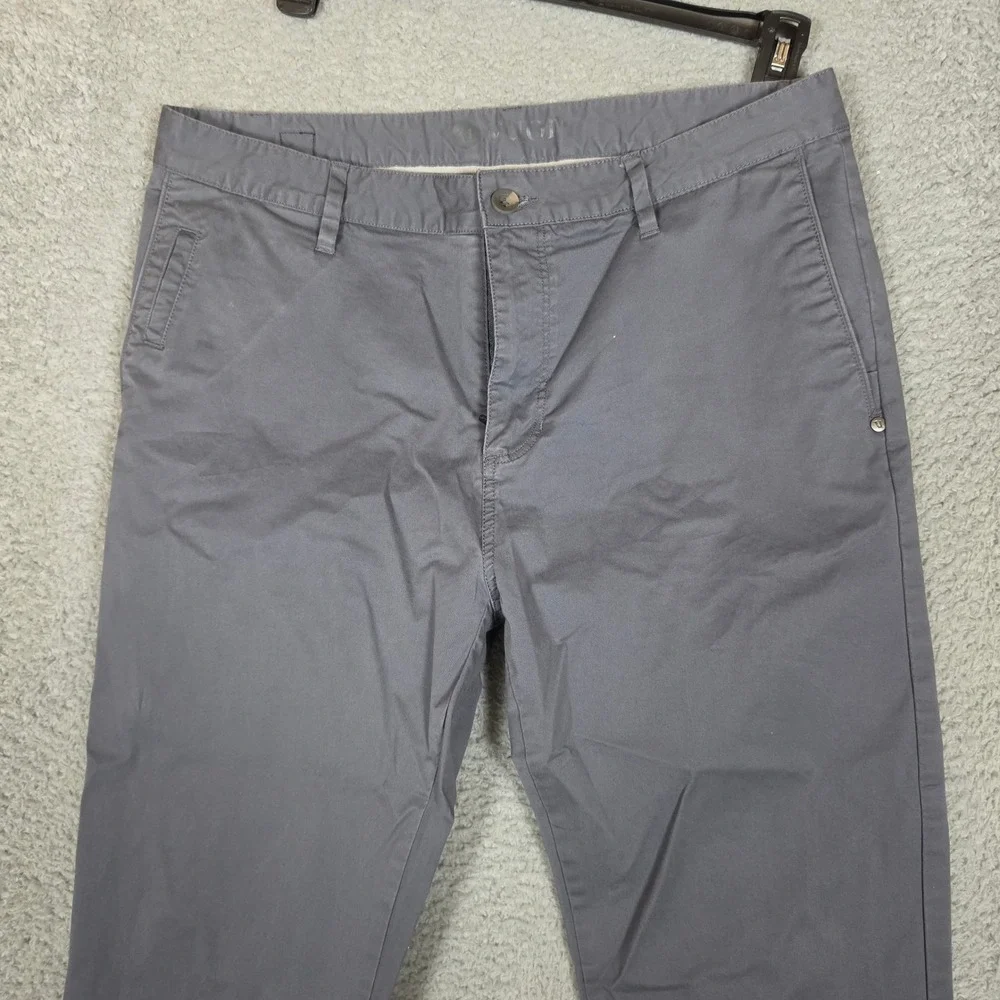 Vuori Fletcher Chino Pants Mens 36 Classic Meta Gray Stretch Performance Chino